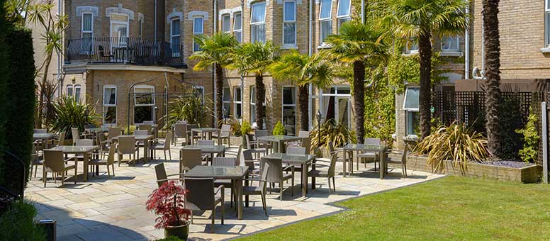 Connaught Hotel garden terrace